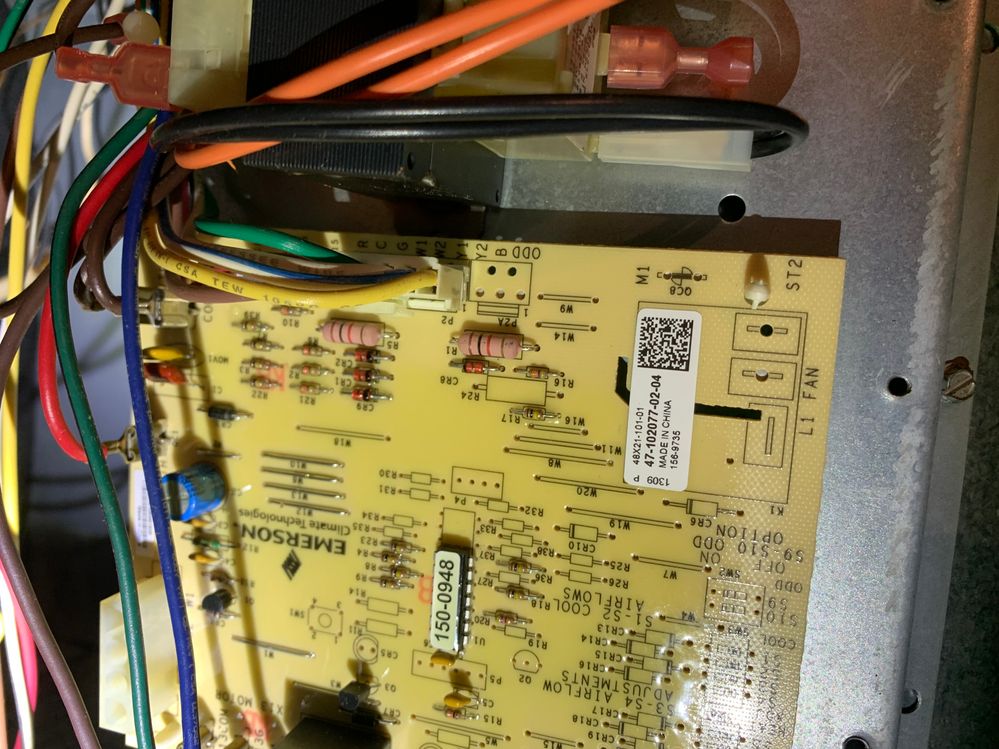 Before, air handler control board