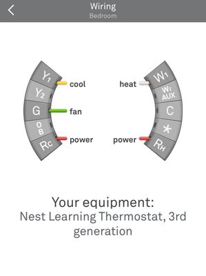 My Nest wiring with heater &AC