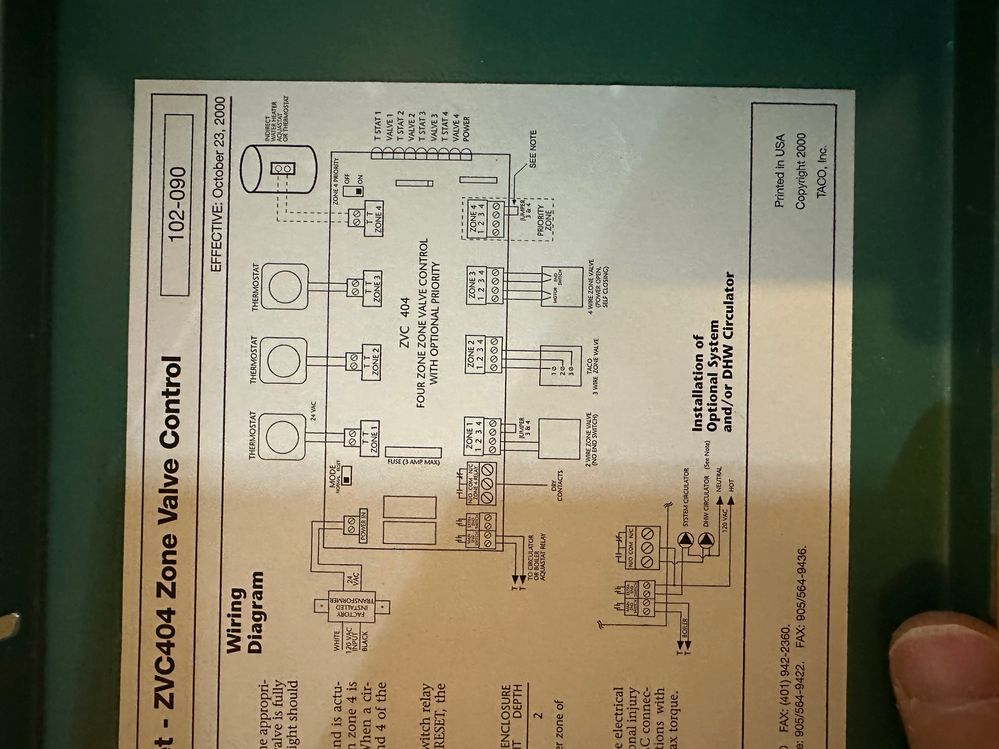 Wiring diagram for box