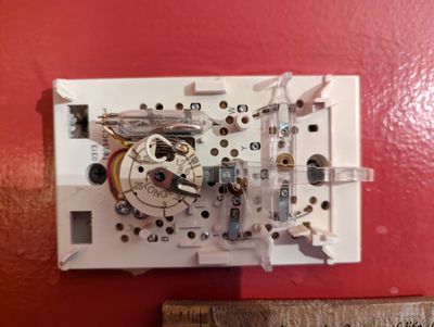old honeywell thermostat (OPENED front)