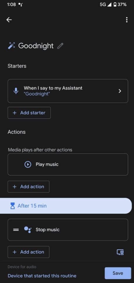 Google Mini Sleep Timer Work Around