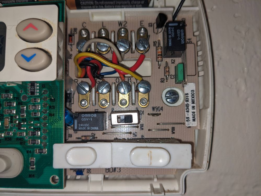 Old White-Rodgers thermostat wiring