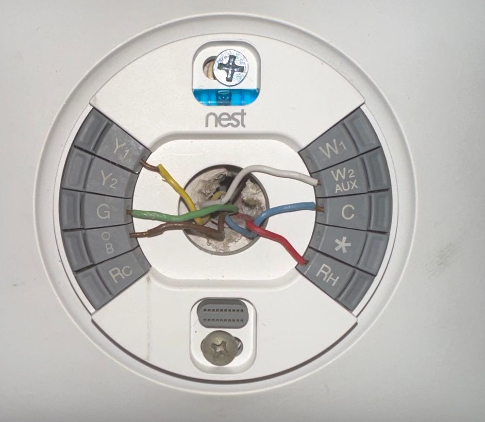 Nest wiring (hot air on both Heat and Cool modes)