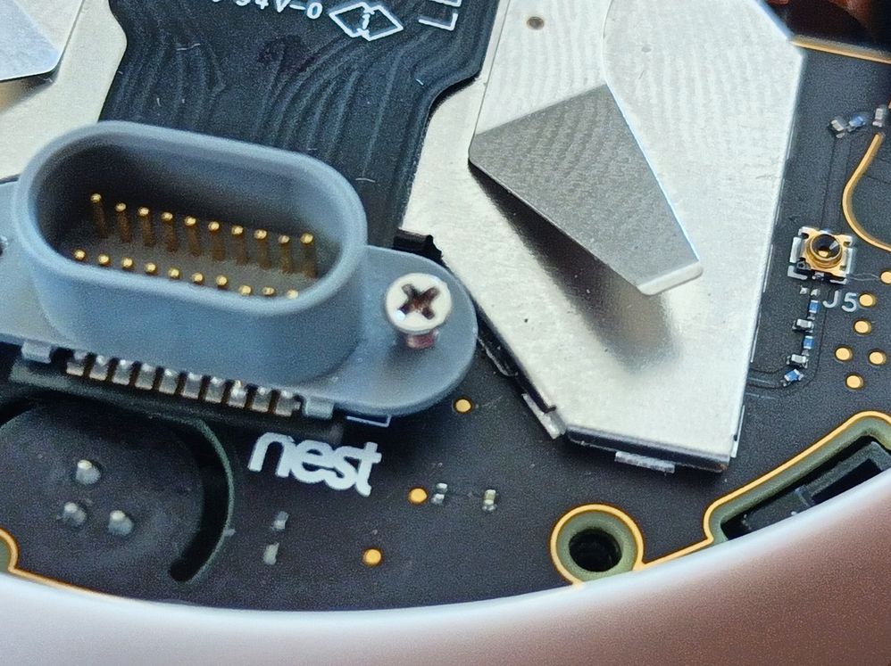 This is where the screw touches the PCB