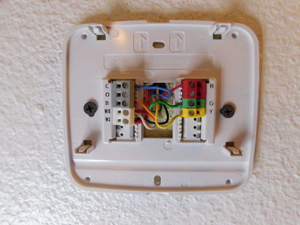 Existing wiring with jumper across strips