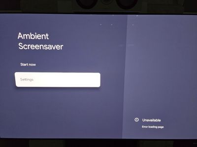 Menu is Unavailable