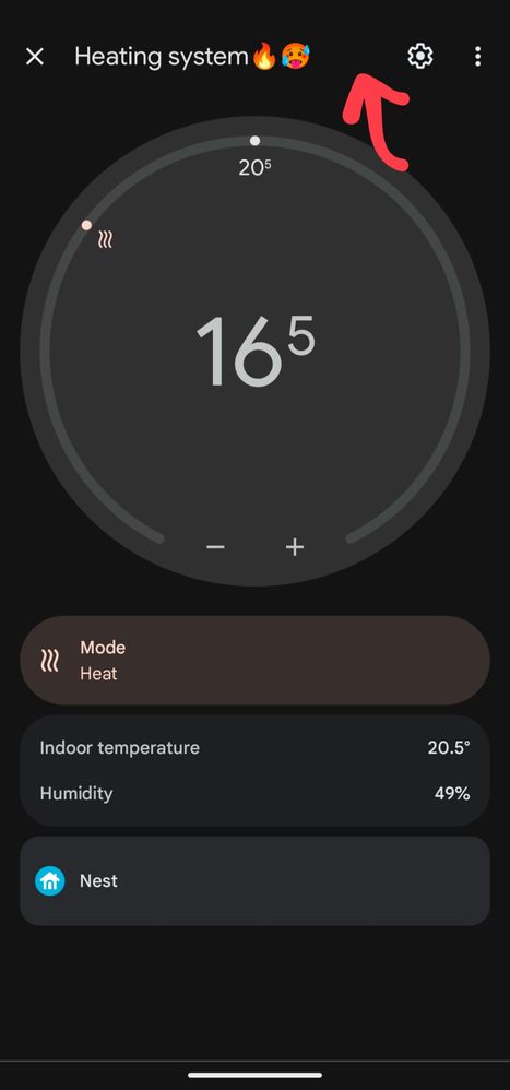 No energy history icon (Google Home App)