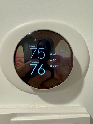 display when using only external sensor